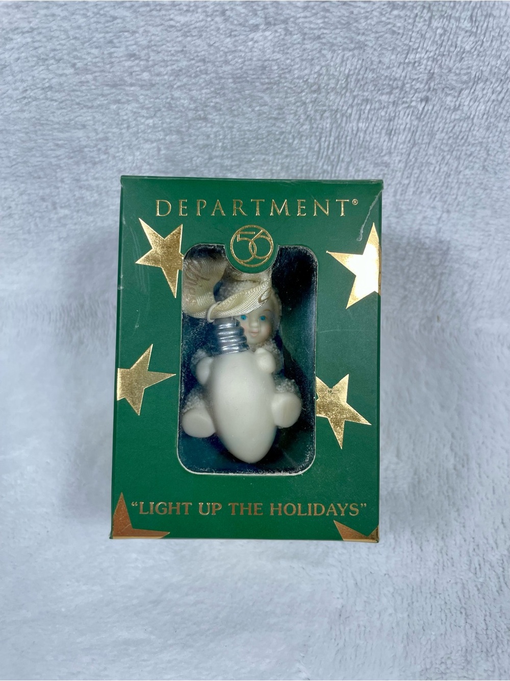 2004 Snowbabies LIGHT UP THE HOLIDAYS Miniature Ornament Dept 56 Christmas